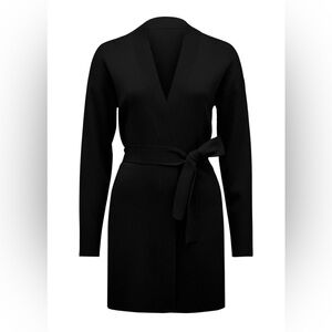 Ever New Women’s Georgie Belted Knit Cardigan. Black. XXS.